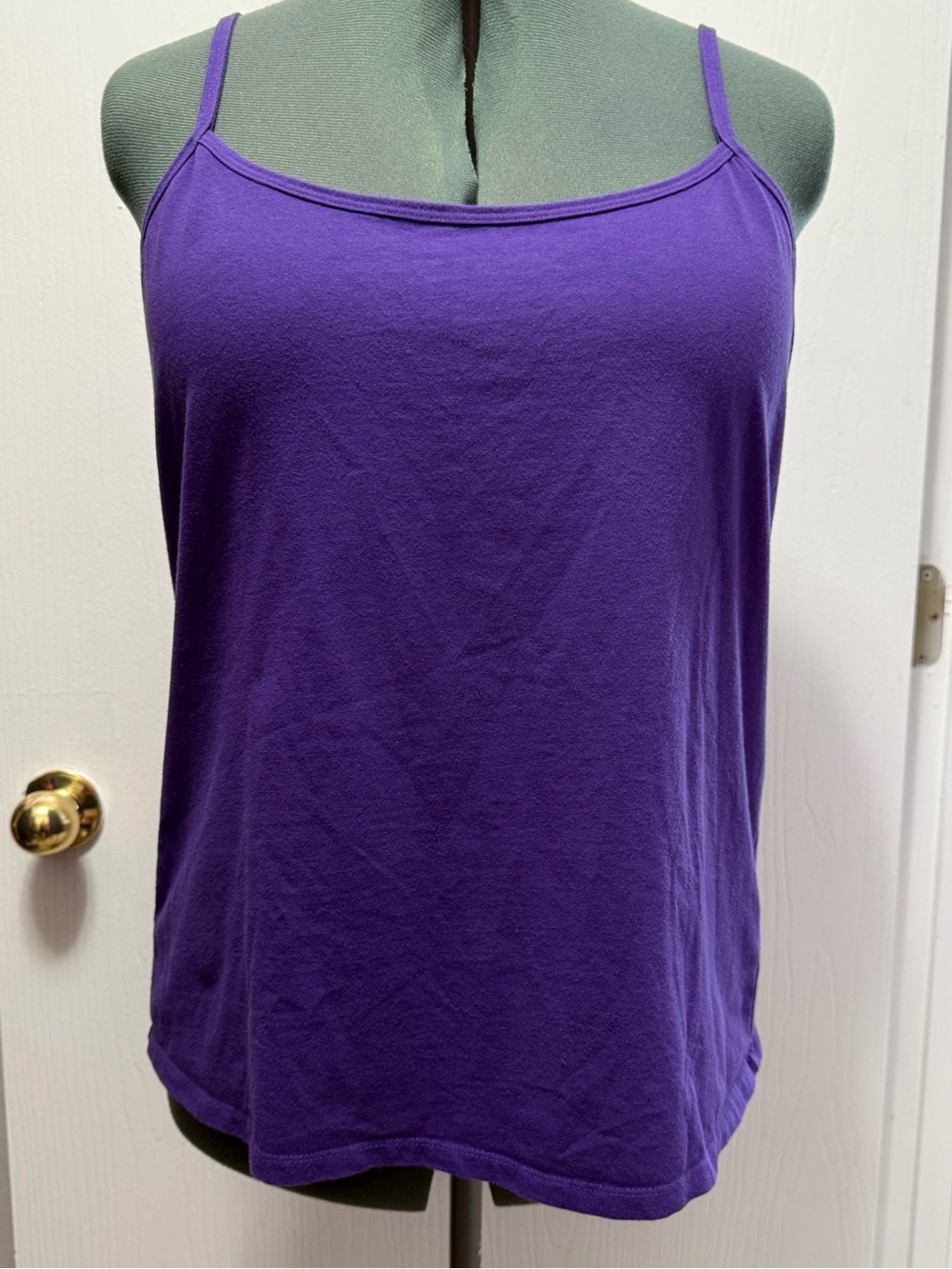 Lane Bryant Purple Adjustable Strap Tank Top Soft Stretch Casual Cami Size 14/16
